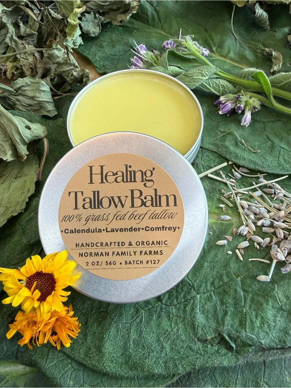 Tallow Balm - Nourishing Body Salve in Yellow